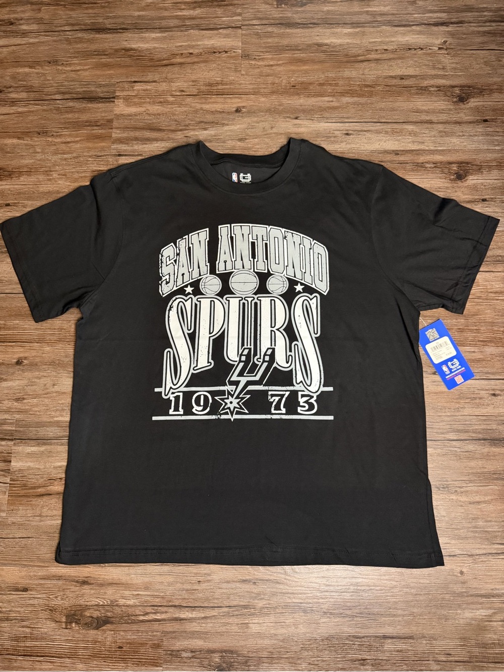 San Antonio Spurs Black Graphic Tee Ultra Game Mens Size 2XL